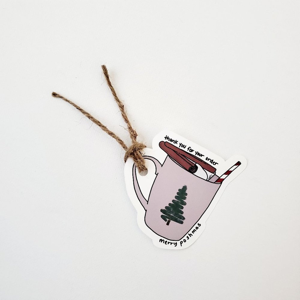 LB052 NOTE CARDS Thank You for Your Order Merry Poshmas Holiday Mug [Price Firm] - Picture 4 of 7